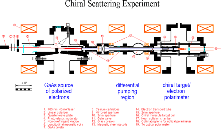 graph of the chiral scattering experiment